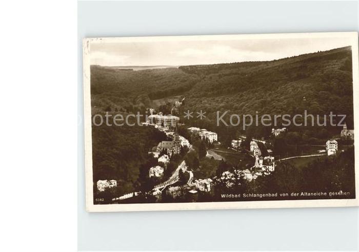 Schlangenbad Taunus Panorama von der Altaneiche