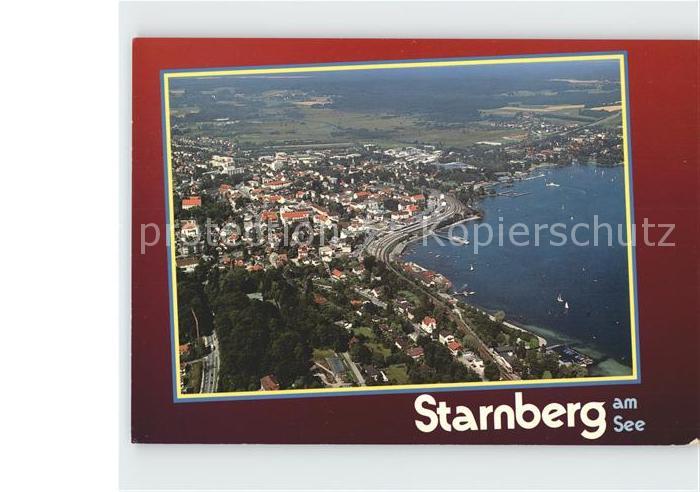 Starnberg Starnbergersee Bayern Fliegeraufnahme