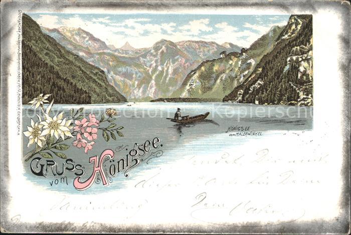 Koenigsee Berchtesgaden Panorama Bootspartie