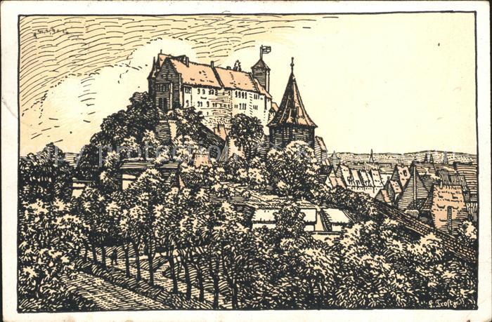 NueRNBERG  CITY Burg Zeichnung