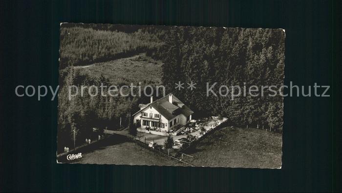 Groenenbach Bad Waldcafe am Kornhofer Baenkle Fliegeraufnahme
