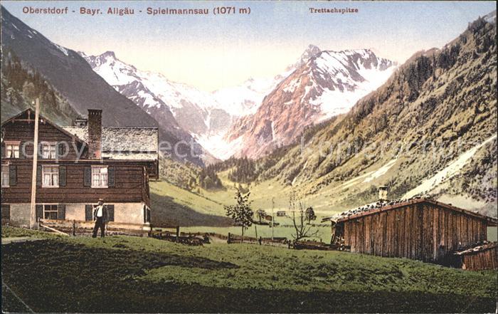 Oberstdorf Spielmannsau mit Trettachspitze