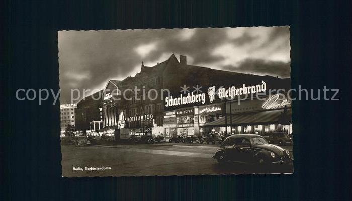 BERLIN CITY Kurfuerstendamm bei Nacht