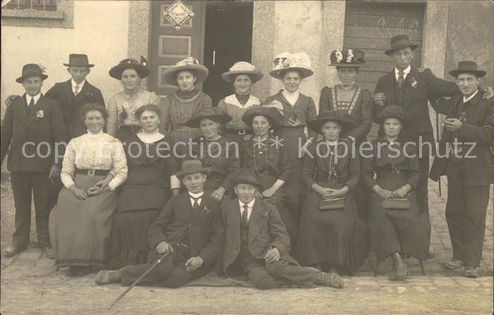 Egenhausen Wuerttemberg Gruppenaufnahme