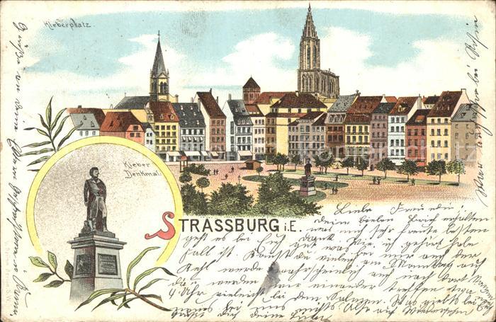 Strassburg Elsass Muenster Kleber Denkmal