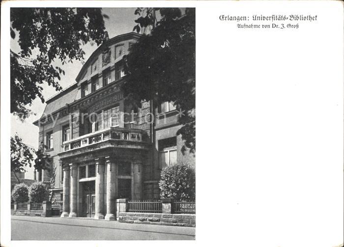 ERLANGEN Bayern Universitaets Bibliothek