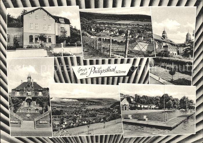 Philippsthal Werra Hotel Pension Villa Koch Panorama Totalansicht Schwimmbad