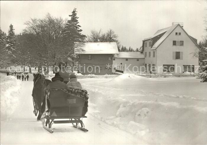 Friedrichroda Gaststaette Tanzbuche Pferdeschlittenfahrt
