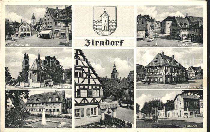 Unclassified Zirndorf Mittelfranken Marktplatz Fuerther Str Pfarrkirche St Josef Rat