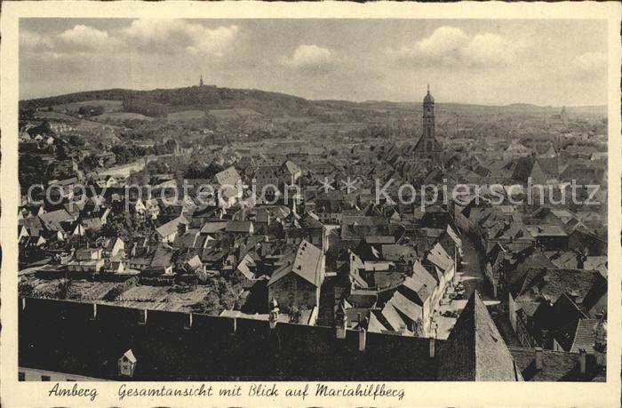 Amberg Oberpfalz mit Mariahilfberg