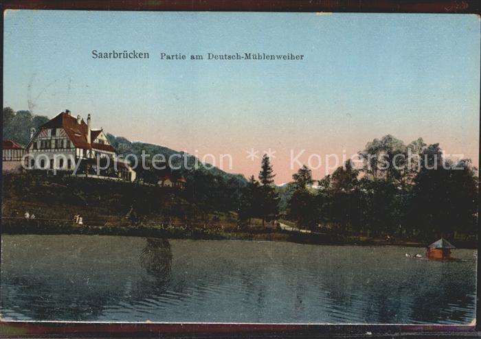SAARBRueCKEN Saarland Partie am Deutsch Muehlenweiher