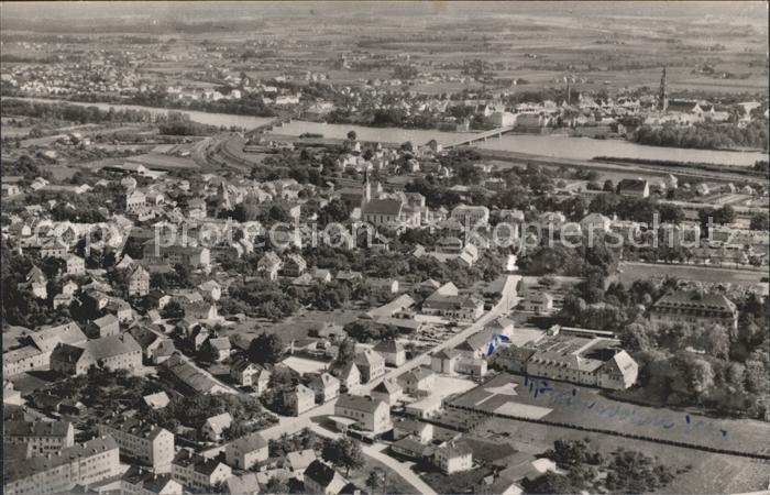 Simbach Inn mit Braunau Fliegeraufnahme