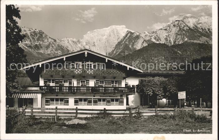 Schoenau Berchtesgaden Gasthaus Zillnhaeusl mit Goell und Brett