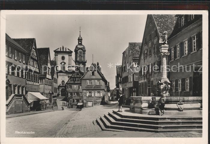 Neckarsulm Marktplatz Brunnen NZ3
