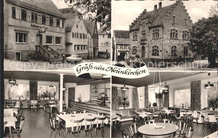 Neunkirchen Baden Gasthaus zum Loewen Speisesaal Gastraum