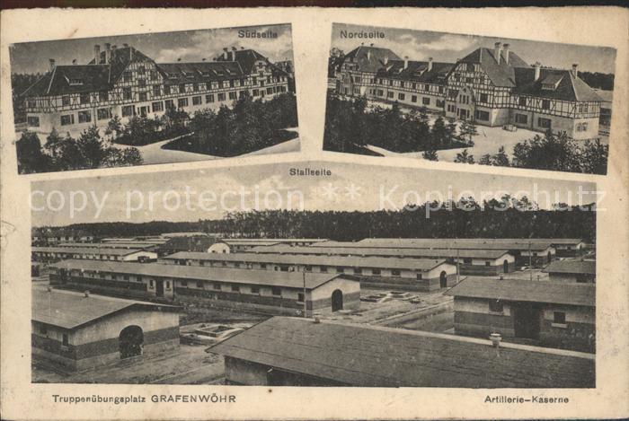 Grafenwoehr Truppenuebungsplatz Sued und Nordseite Totalansicht