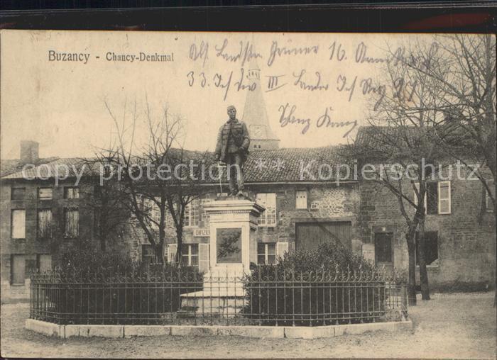 Buzancy Ardennes Chancy Denkmal