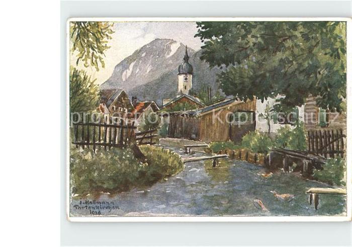 GARMISCH-PARTENKIRCHEN Bayern Am Muehltal Kuenstlerkarte