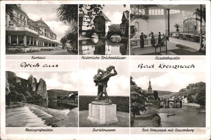 Bad Kreuznach Kurhaus Elisabethenquelle Brueckenhaeuser Rheingrafenstein Drustbr
