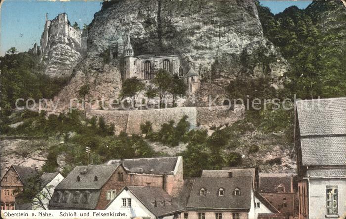 Oberstein Nahe mit Schloss und Felsenkirche