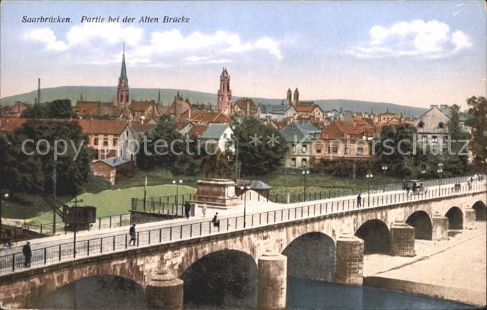 SAARBRueCKEN Saarland Partie an der alten Bruecke