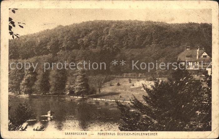 SAARBRueCKEN Saarland Forsthaus Deutsch-Muehlenweiher