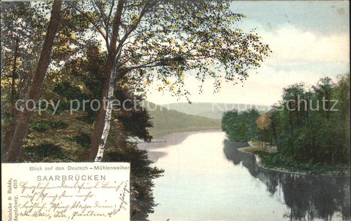 SAARBRueCKEN Saarland Deutsch-Muehlenweiher