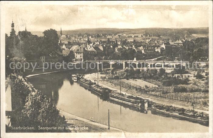 SAARBRueCKEN Saarland Saarpartie mit alter Bruecke