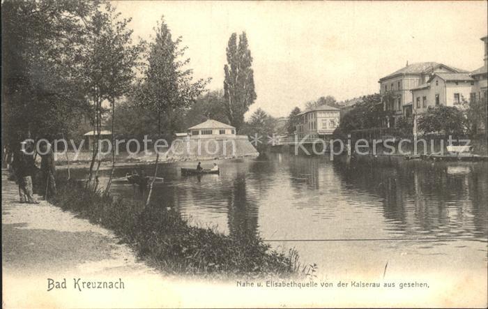 Bad Kreuznach Nahe- und Elisabethenquelle von Kaiserau gesehen