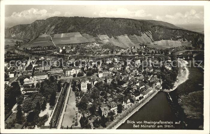 Bad Muenster Stein Ebernburg Blick von Rheingrafenstein