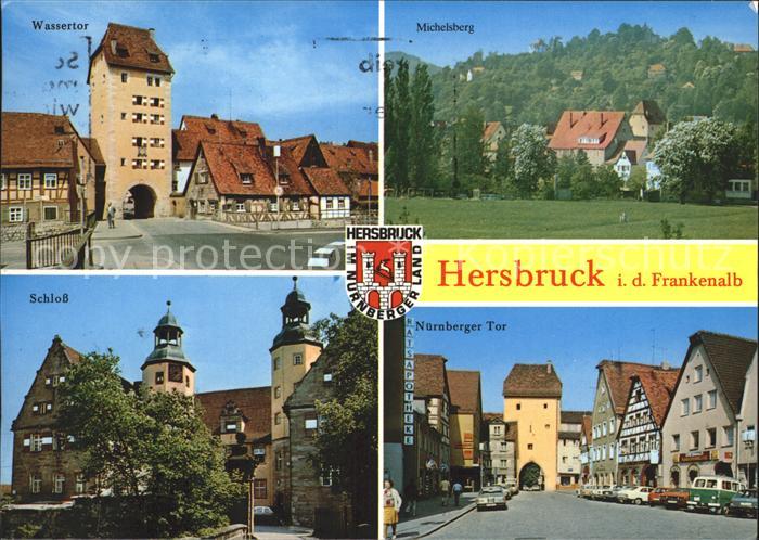 Hersbruck Bayern Wassertor Michelsberg Nuernberger-Tor Schloss