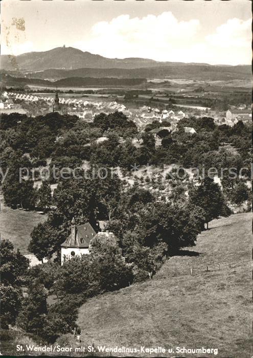 St Wendel mit Kapelle und Schaumburg