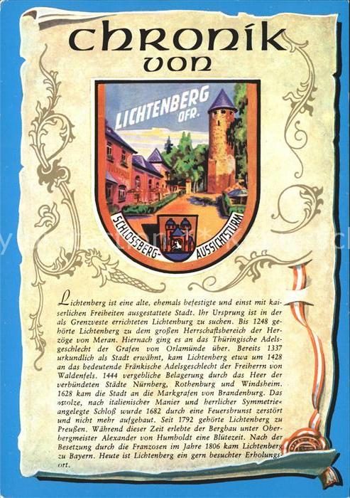 Lichtenberg Oberfranken Chronik Schlossberg Turm