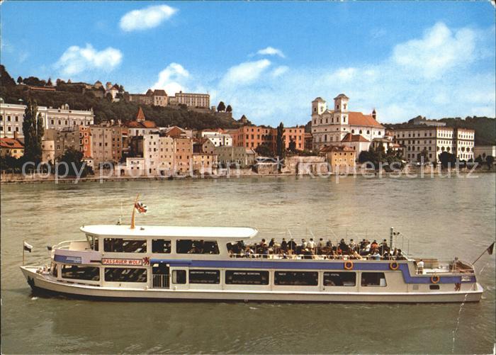 PAssAU Bayern Innkai Rundfahrtschiff Passauer Wolf