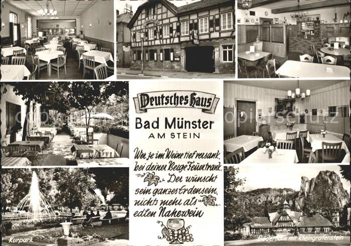 Bad Muenster Stein Ebernburg Deutsches Haus Restaurant