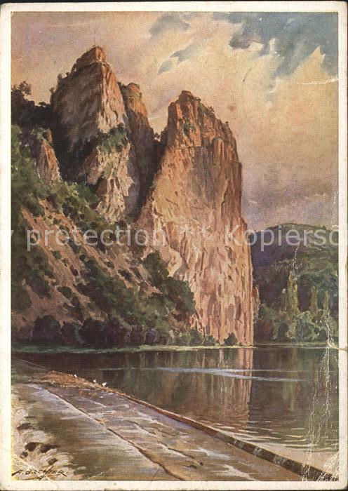 Bad Muenster Stein Ebernburg Rheingrafenstein Kuenstlerkarte