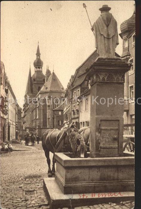 St Wendel Dom mit Wendelinsbrunnen