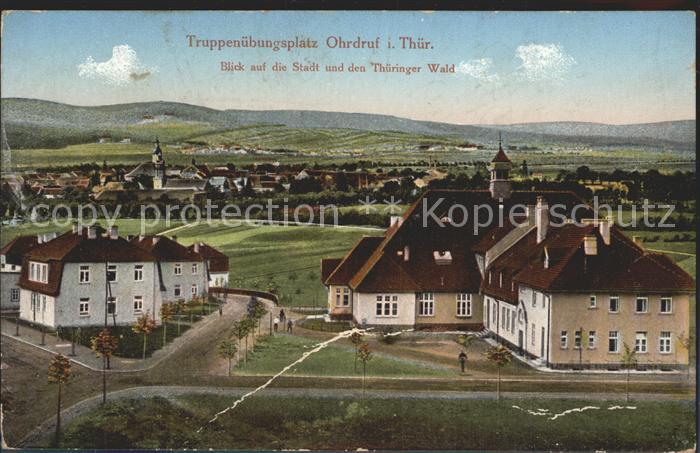 Ohrdruf Truppenuebungsplatz mit Stadt