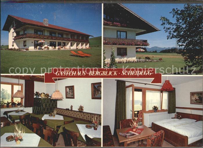 Scheidegg Allgaeu Gasthaus Bergblick