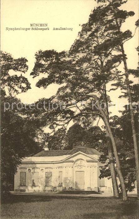 Muenchen Bayern Nymhenburger Schlosspark Amalienburg