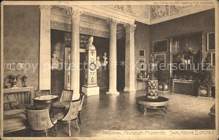 Muenchen Bayern National Museum Saal Koenig Ludwig I