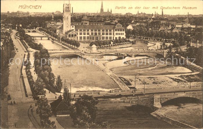 Muenchen Bayern Isar Deutsche Museum