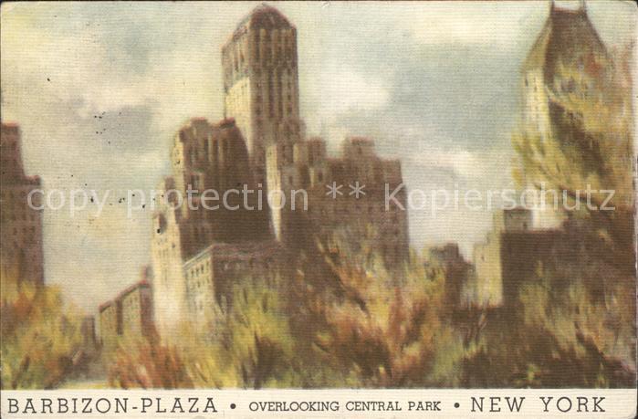 New York City Barbizon Plaza Overlooking Central Park