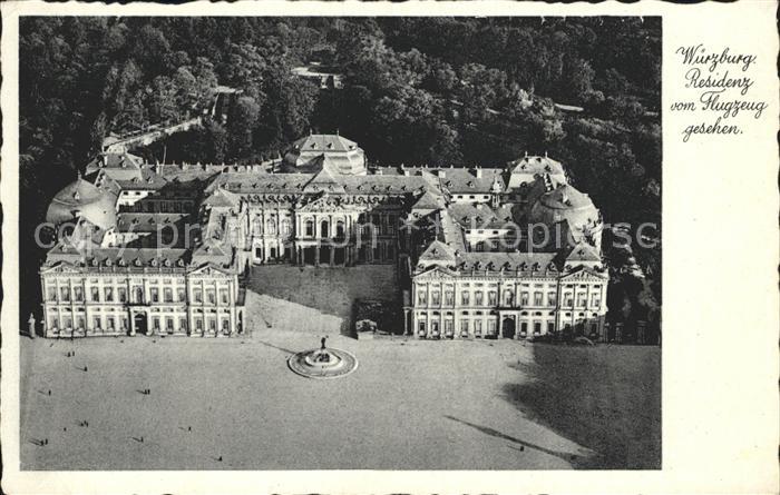 WueRZBURG Bayern Residenz Fliegeraufnahme