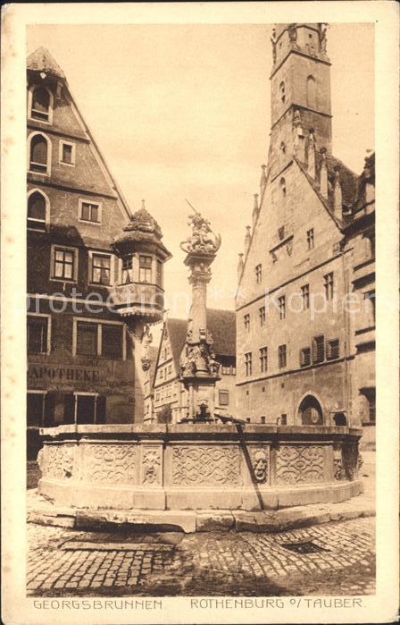 Rothenburg Tauber Georgsbrunnen