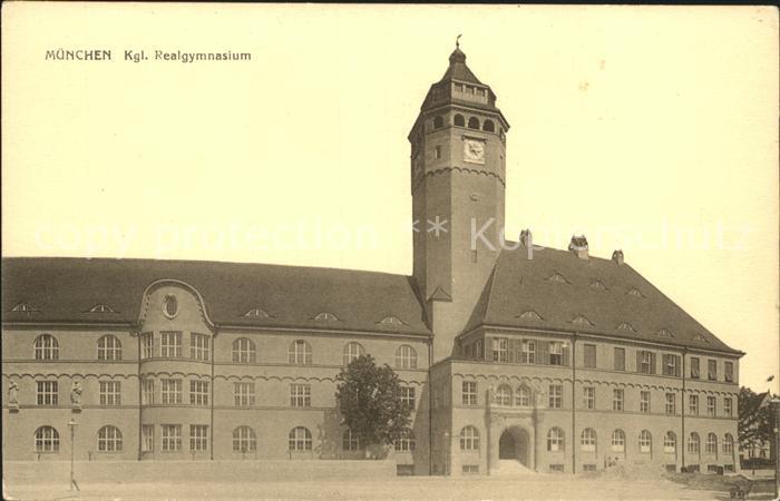 Muenchen Bayern Koenigliche Realgymnasium