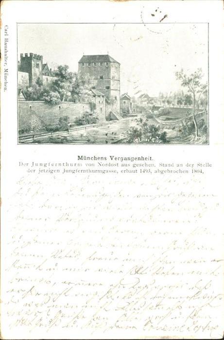 Muenchen Bayern Jungfernturm