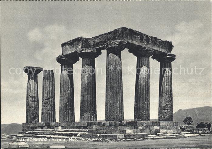 Korinth Corinthe Tempel Apollo