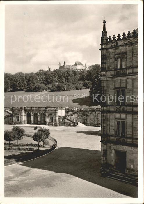 Coburg Bayern Schlossplatz Arkaden Veste