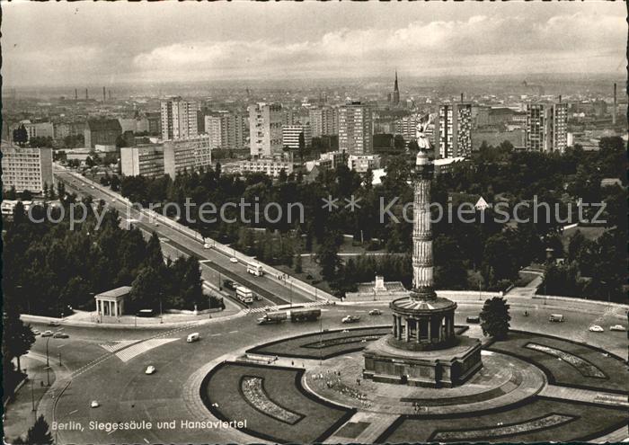 BERLIN CITY Siegessaeule Hansaviertel